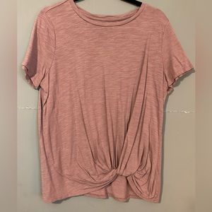 24/7 Mauve Knot Blouse Size 0X